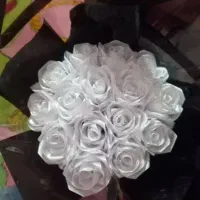 گل و دسته گل رز ، روبانی ، هدیه ای ماندگار|گل مصنوعی|کرمان, |دیوار