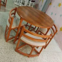 نهارخوری چوب راش، روس|میز و صندلی غذاخوری|محمدیه-قزوین, |دیوار