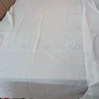 سفره نو اکبند ۱۶  نفره سفید گل برجسته جنس ژاپنی