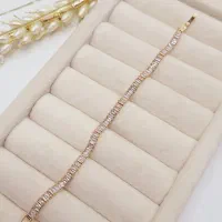 فروش دستبند نگین دار مدل تنیسی نو