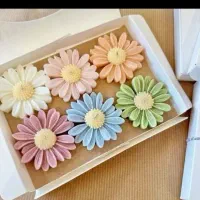 شمع بابونه و رز قلبی معطر تخفیف ویژه فقط ۸