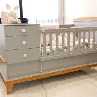 تخت نوزاد و نوجوان برند آشو چوب
