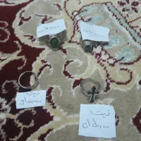 انگشتر نگین دار و سلیبی و ساده