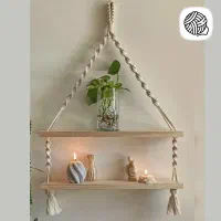 انواع شلف و دیوارکوب زیبای مکرومه ای|صنایع دستی و سایر لوازم تزئینی|بروجرد, |دیوار