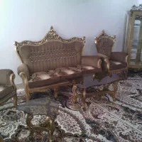 مبلمان ۹نفره چوب راش|مبلمان خانگی و میز عسلی|آران و بیدگل, |دیوار
