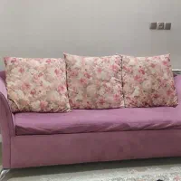 مبل ۹ نفره راحتی با پایه استیل به همراه جلو‌مبلی