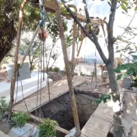 حفاری چاه اب همراه کول گذاری
