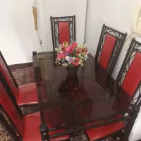 میزوصندلی نهارخوری ۶ نفره درحد نو|میز و صندلی غذاخوری|رشت, استادسرا|دیوار