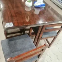 میز صندلی چوبی