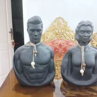 دوعدد مجسمه پلیستر نو