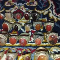 کلکسیون انگشتر رکاب نقره نگین سنگ قیمتی|جواهرات|تهران, شهران شمالی|دیوار