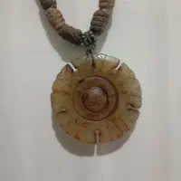 گردنبند سنگ اصل یشم صابونی
