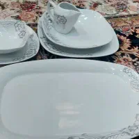 سرویس چینی 12 نفره  گل برجسته اصل نو  مارک پردیس|ظروف سرو و پذیرایی|الشتر, |دیوار