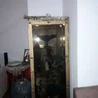 بوفه ویترین  فلزی ۲ عدد دور شیشه