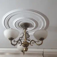 یک جفت لوستر ۳ شاخه تمام برنجی برنزی اصل و سنگین|لوستر و چراغ آویز|تهران, پونک|دیوار