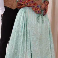 لباس محلی مهره دوزی شده