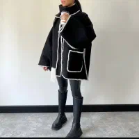 کت قلاب بافی پاییزه|لباس|اصفهان, باغ دریاچه|دیوار