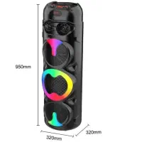 اسپیکر پارتی مدل zq 8309 ارتفاع یک متر با میکروفن|سیستم صوتی خانگی|سیرجان, |دیوار