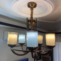 ۲عدد لوستر ۵شاخه رنگ ثابت