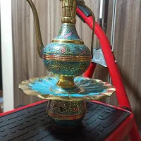 آفتابه لگن برنج قلمکاری شده