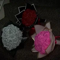 دسته گل و باکس روبانی ولنتاین تولد ازدواج