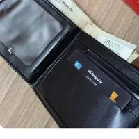 کیف پول جیبی اسپرت مشکی جا کارتی