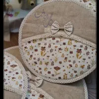 ست دم کنی و سرویس آشپزخانه ( کتان نخ)