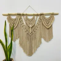 انواع دیوارکوب های مکرومه در طرح های مختلف