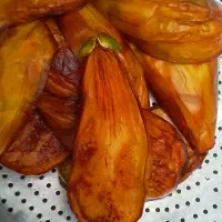 به نام خدا بادمجان سرخ شده
