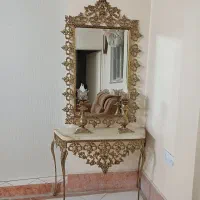آینه وشمعدان برنزی