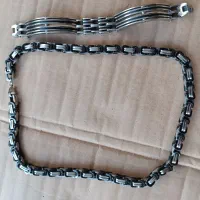 زنجیر و دستبند استیل ست