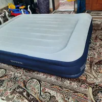 تشک بادی دونفره بالشت دار اینتکس
