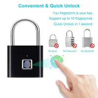 قفل اثرانگشتی-مشکی