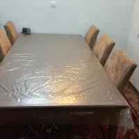 میز وناهارخوری ۸نفره|میز و صندلی غذاخوری|شیراز, قصرالدشت|دیوار