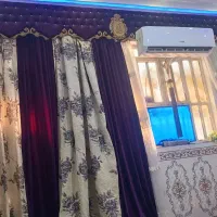پرده مخمل سه تیکه در حد نو