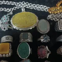 انگشتر های کلکسیونی دست ساز کاراستادکار سنگ طبیعی