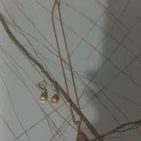 نیم ست و زنجیر ۱۲گرم النگو دو عدد