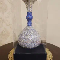 گلدان مسی میناکاری