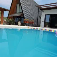 اجاره کلبه سویسی استخر روباز ابگرم|اجارهٔ کوتاهمدت ویلا و باغ|آمل, |دیوار