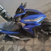 موتور برمودا آبی کاربنی خوشرنگ|موتورسیکلت|شیراز, شهرک نیروی انتظامی|دیوار