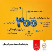 وام 100 و 300 میلیونی مهربانی بانک ملی