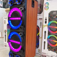 اسپیکر چمدانی بزرگ طرح چوب