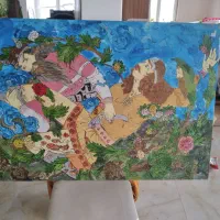 نقاش رنگ روغن بزرگ