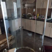 کابین دوش کامل با لگن کف پلاستیکی