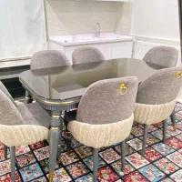 میز وصندلی نهار خوری طرح لاکپشتی ۶نفره