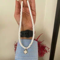 گردنبند با پلاک ونکلیف سفید