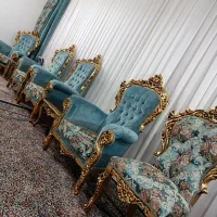 مبل سلطنتی ۱۲ نفره|مبلمان خانگی و میز عسلی|گلبهار, شهر جدید گلبهار|دیوار