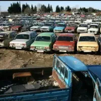 مرکز اوراقی تصادفی سوخته خودروی جنگ