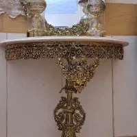 آینه و شمعدان برنز