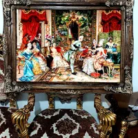 تابلو فرش ماشینی نومهمانی ۹۰در ۱۲۰|تابلو فرش|تبریز, |دیوار